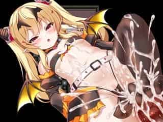 【○リサキュバスの館 #6】ドSで生意気なメスガキ・サキュバスのシトリンちゃんに痴女責めされて負かされちゃうM男♡足コキが気持ち良すぎて、お漏らし射精★二次元同人エロゲー
