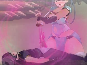 【おねショタ育成ACT ちょうえつゆうぎ #7】VS近衛騎士-彩♡ビッチな悪女が童貞相手に手加減無し！？巨乳オッパイの谷間でパフパフ♪おチンポめがけて電撃ビリ♪ビリ♪刺激して強制射精★二次元同人エロゲー！アニメーション