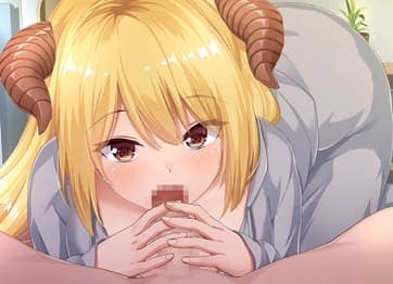 【魔王さまといっしょ。～異世界の魔王とあまあま同棲生活～ #2】精液ちょうだい♡ヴァシュロニア(ロニィ)のフェラチオご奉仕で、射精させて～精液ごっくん♪全部飲み干します★二次元エロゲー