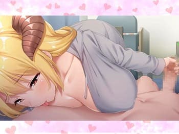 【魔王さまといっしょ。～異世界の魔王とあまあま同棲生活～ #3】ブロンド・ロングヘアー美女による、乳首舐め手コキ♡気持ち良すぎる乳首責めで大量射精♪二次元エロゲー